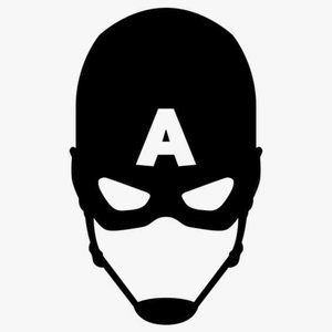 Captain America Vinyl Decal Customizable 7"